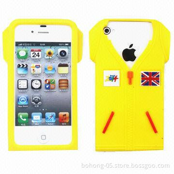 Silicone Cases for iPhone 4S, World Cup Jerseys Design, Various Colors Available